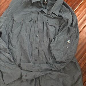 Men's blue Button-Up shirt